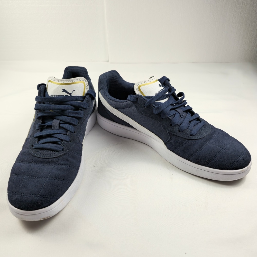 PUMA 369115-03 SoftFoam+ Navy Blue White Sneakers Men's Size 10.5 US EUR 44 Shoe